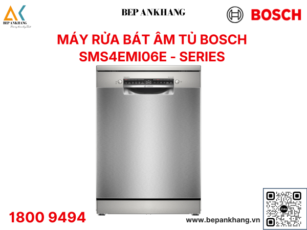 Máy rửa bát Bosch Series 4 SMS4EMI06E - Ba Lan Sấy hé mở cửa 